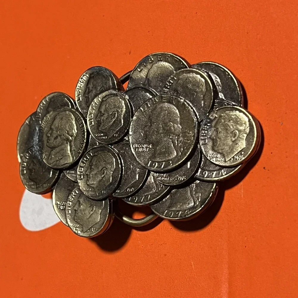 VTG Coin Belt Buckle The Great American Buckle Co 1979 Limited Edition #338-